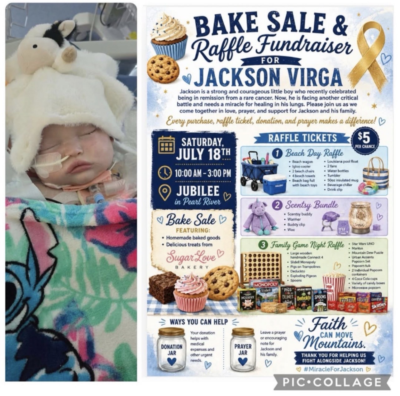 💛 COMMUNITY FUNDRAISER FOR JACKSON VIRGA — PLEASE SHARE