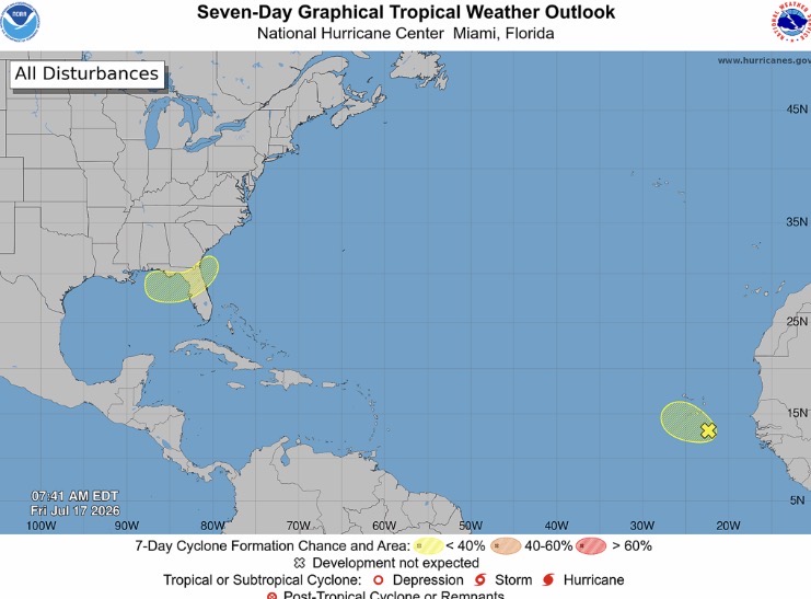 TROPICS UPDATE — NEW AREA TO WATCH IN THE GULF