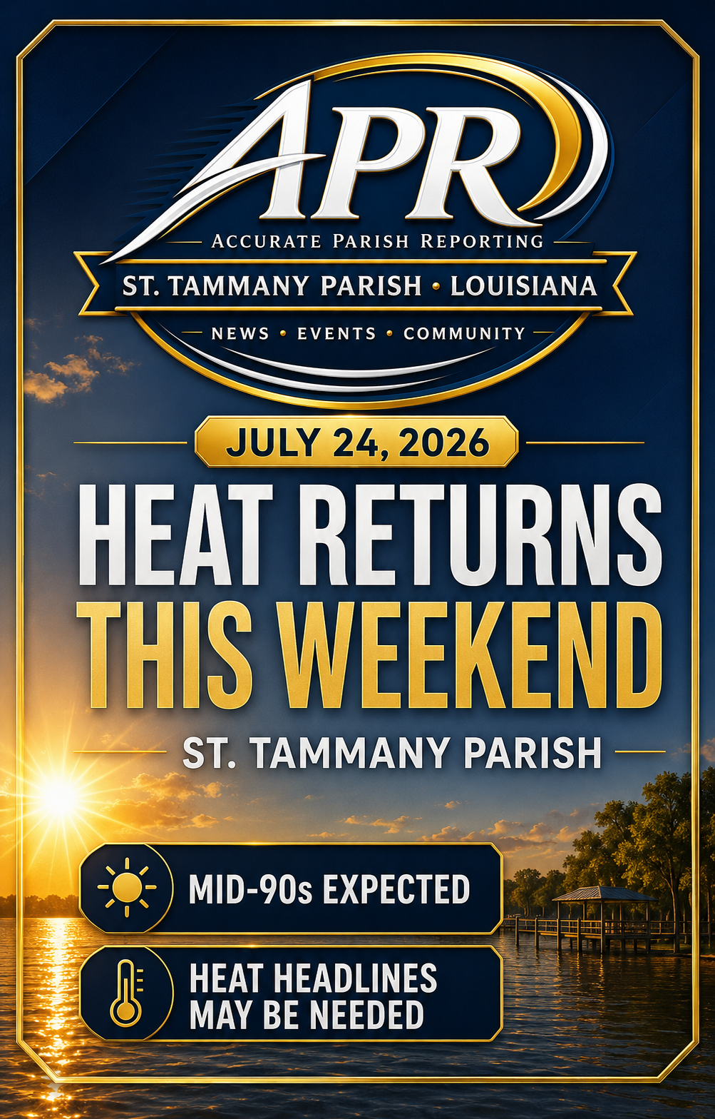 DANGEROUS HEAT EXPECTED ACROSS ST. TAMMANY