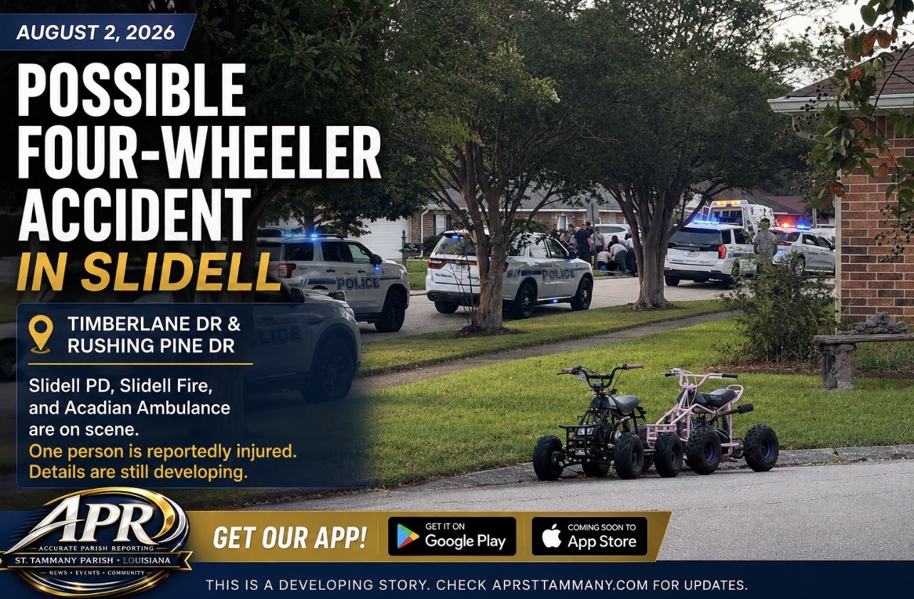 Possible Four-Wheeler Accident in Slidell