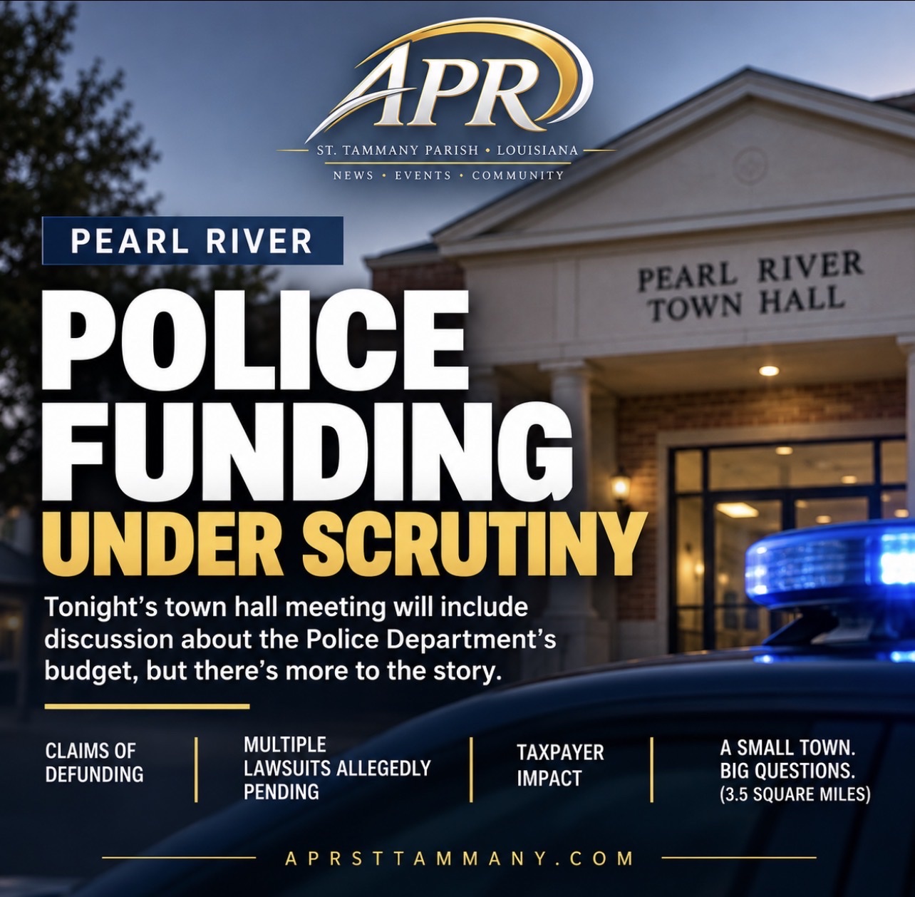 Tonight’s Pearl River Council meeting includes an official public hearing to amend the Town’s FY 2026 budget.