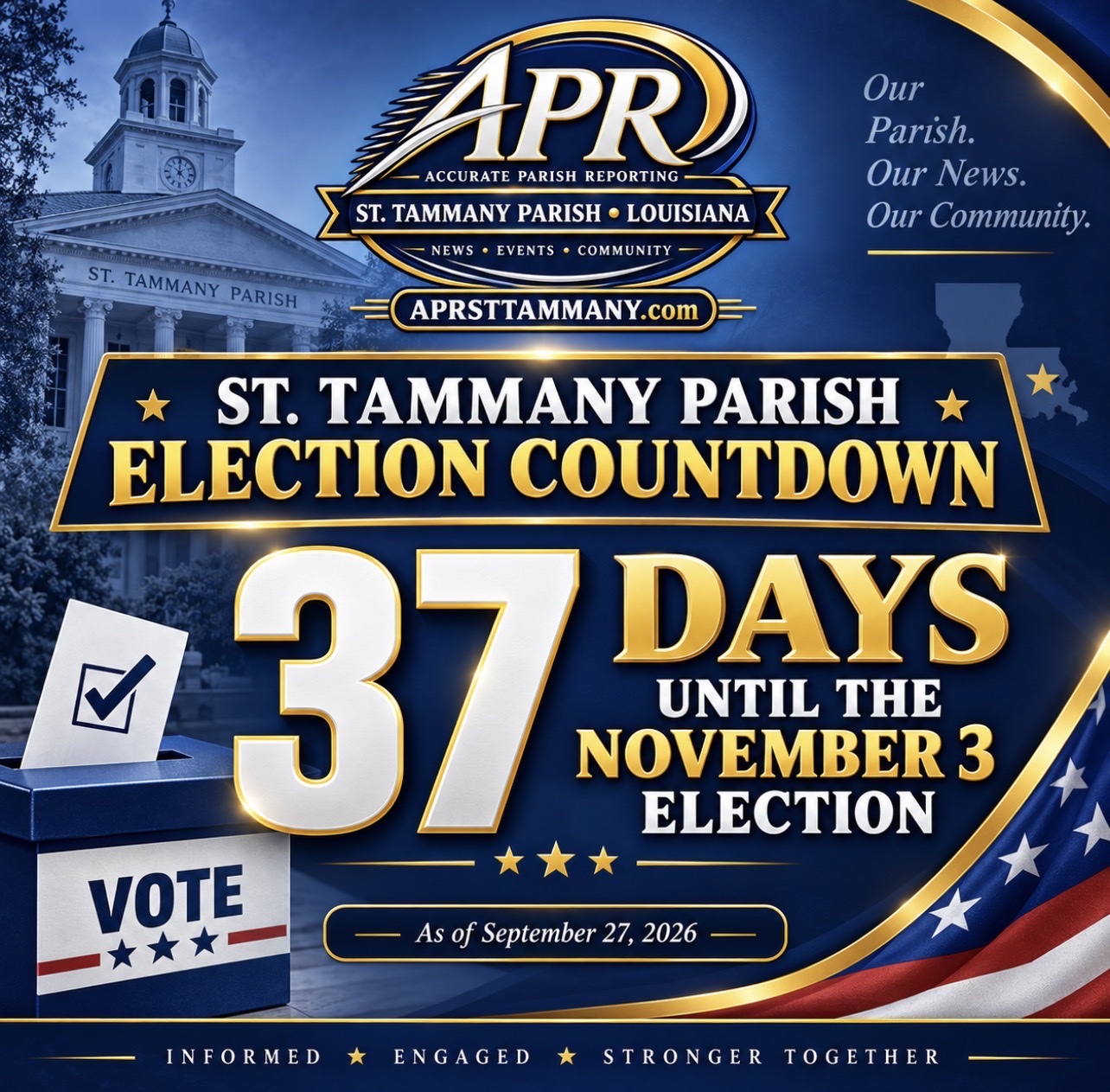 ST. TAMMANY PARISH ELECTION COUNTDOWN