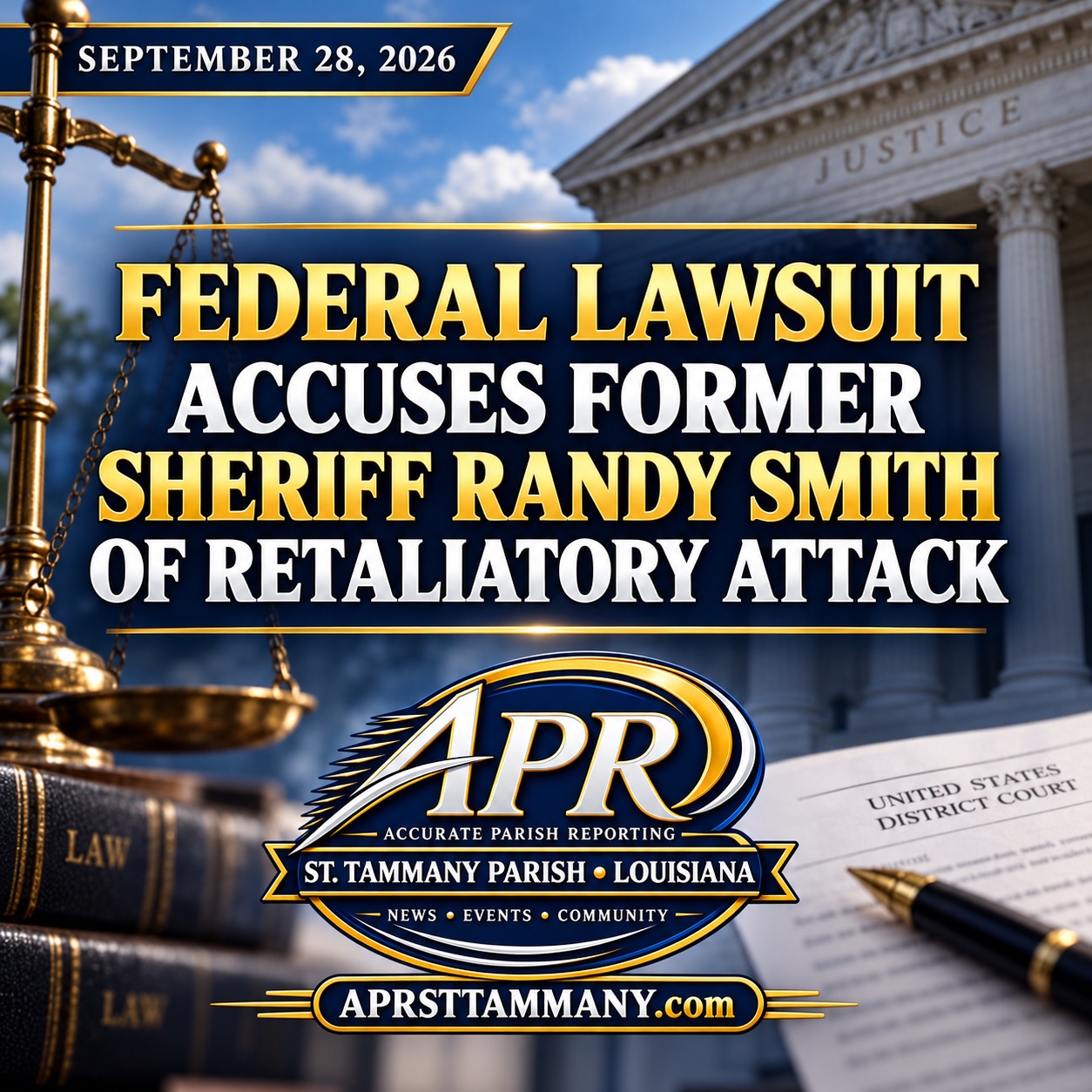Federal Lawsuit Accuses Former St. Tammany Sheriff Randy Smith of Retaliatory Attack, Seeks to Hold Sheriff’s Office Liable