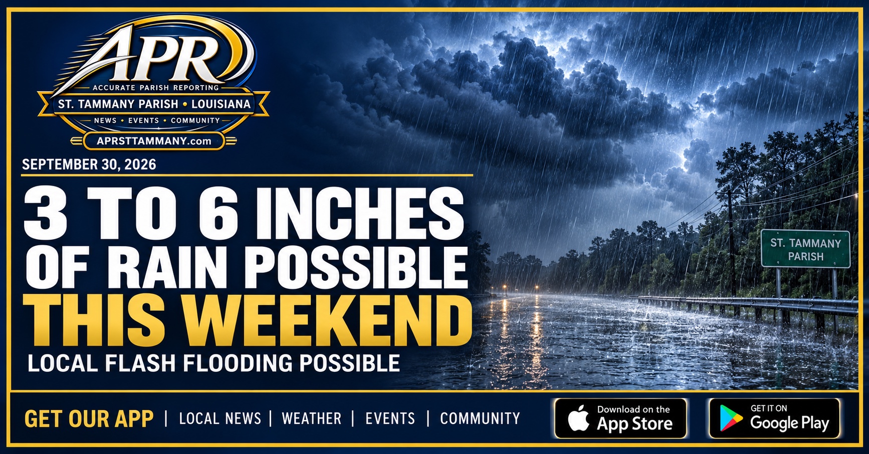 NWS forecasts 3 to 6 inches of rain this weekend as flash flooding threat grows