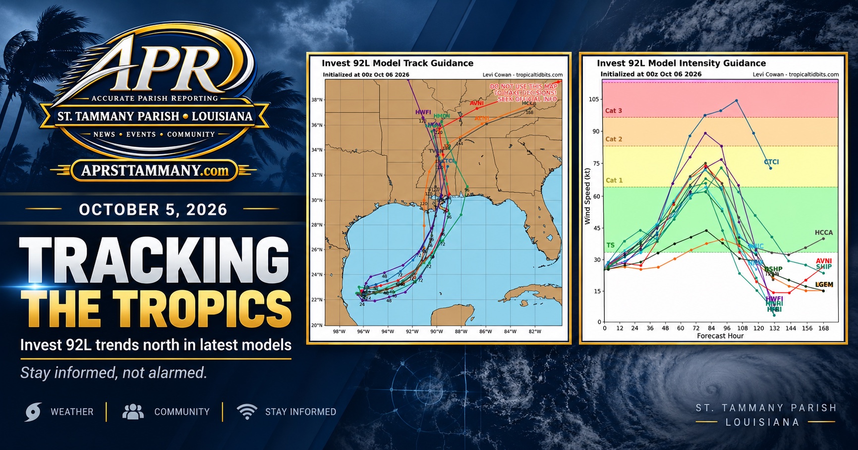 Invest 92L Models Turn North Toward Gulf Coast