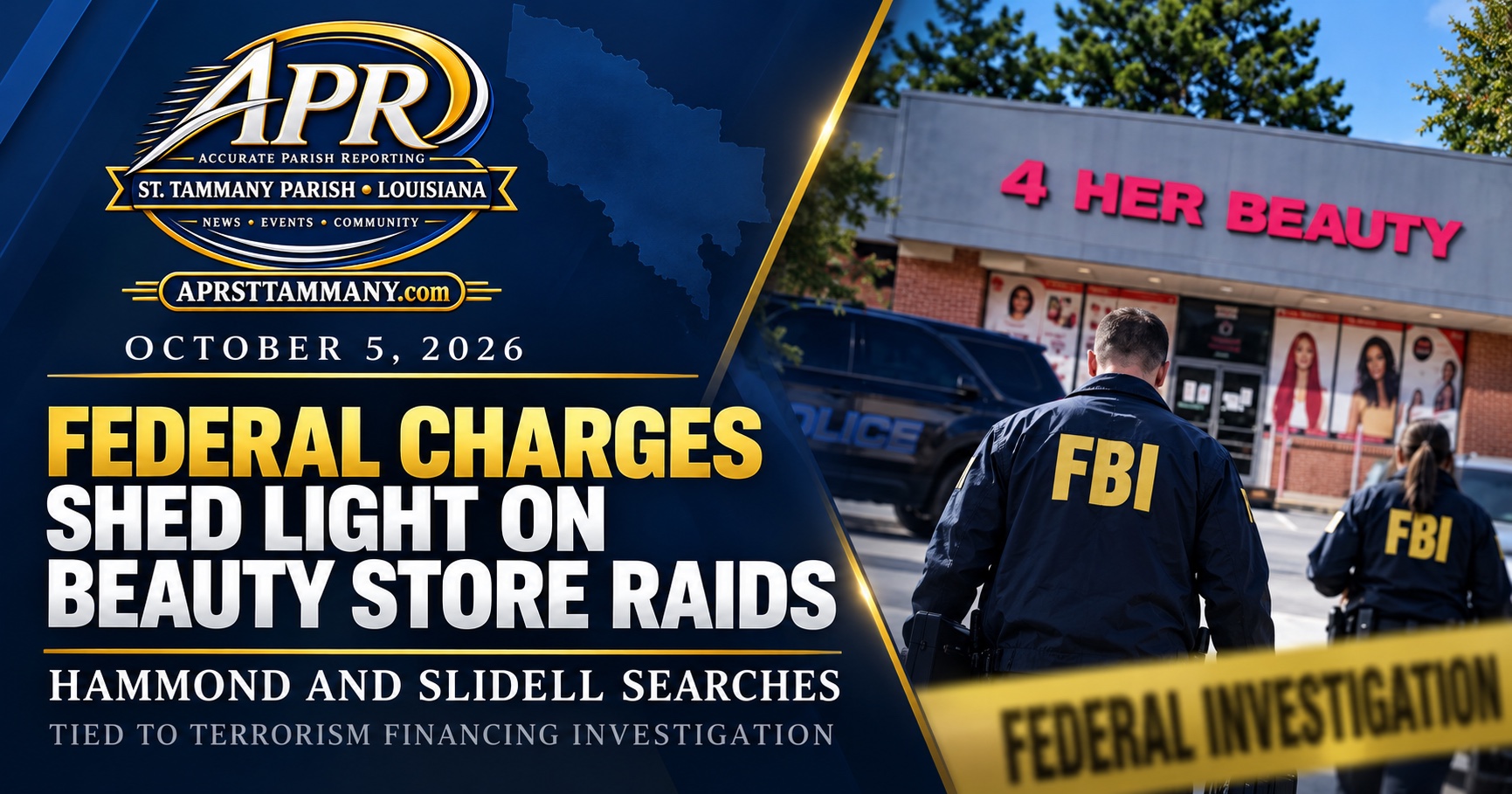 Federal Charges Shed Light on Beauty Store Raids in Hammond and Slidell