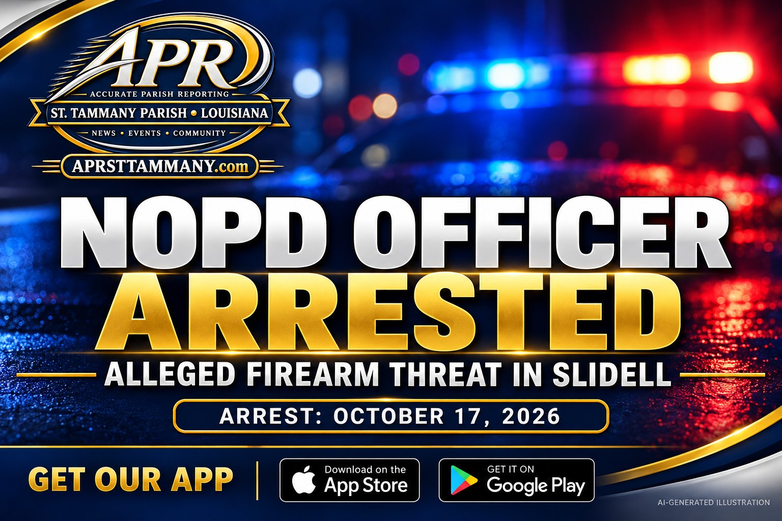 NOPD officer arrested after alleged firearm threat in Slidell
