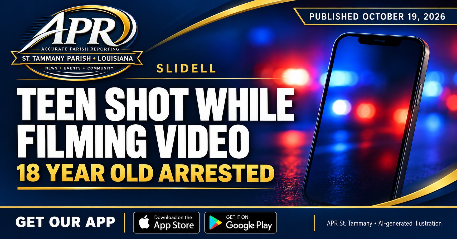 Teen shot during social media video in Slidell; 18 year old arrested
